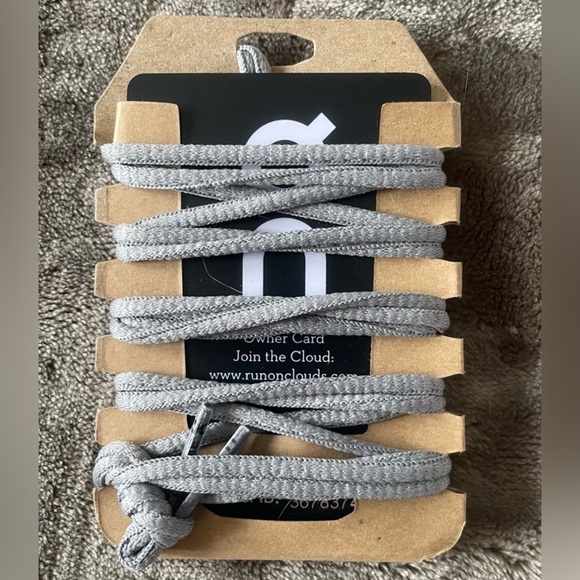 On Cloud Running Replacement Shoe Laces Gray OC New - Picture 1 of 1
